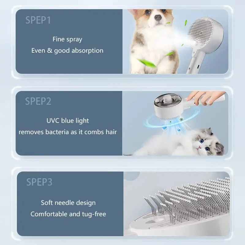 AeroGroom™ — 3-in-1 Sonic Steam Brush